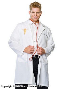 Läkare, läkarrock med stetoskop, maskeradkläder