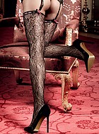 Eleganta stockings med satinband