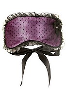 Prickig ögonmask med satinband