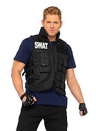 SWAT-officer, maskerad-väst med matchande accessoarer