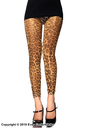 Långa leggings, leopard