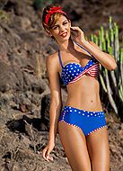 Bikini-set med amerikanska flaggan