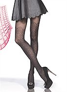 Strumpbyxa med elegant stockings-mönster
