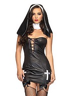 Syndig nunna, maskeradkläder