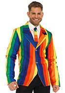 Regnbågs-kostym med matchande slips