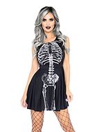 Halloween, maskeradklänning, skelett
